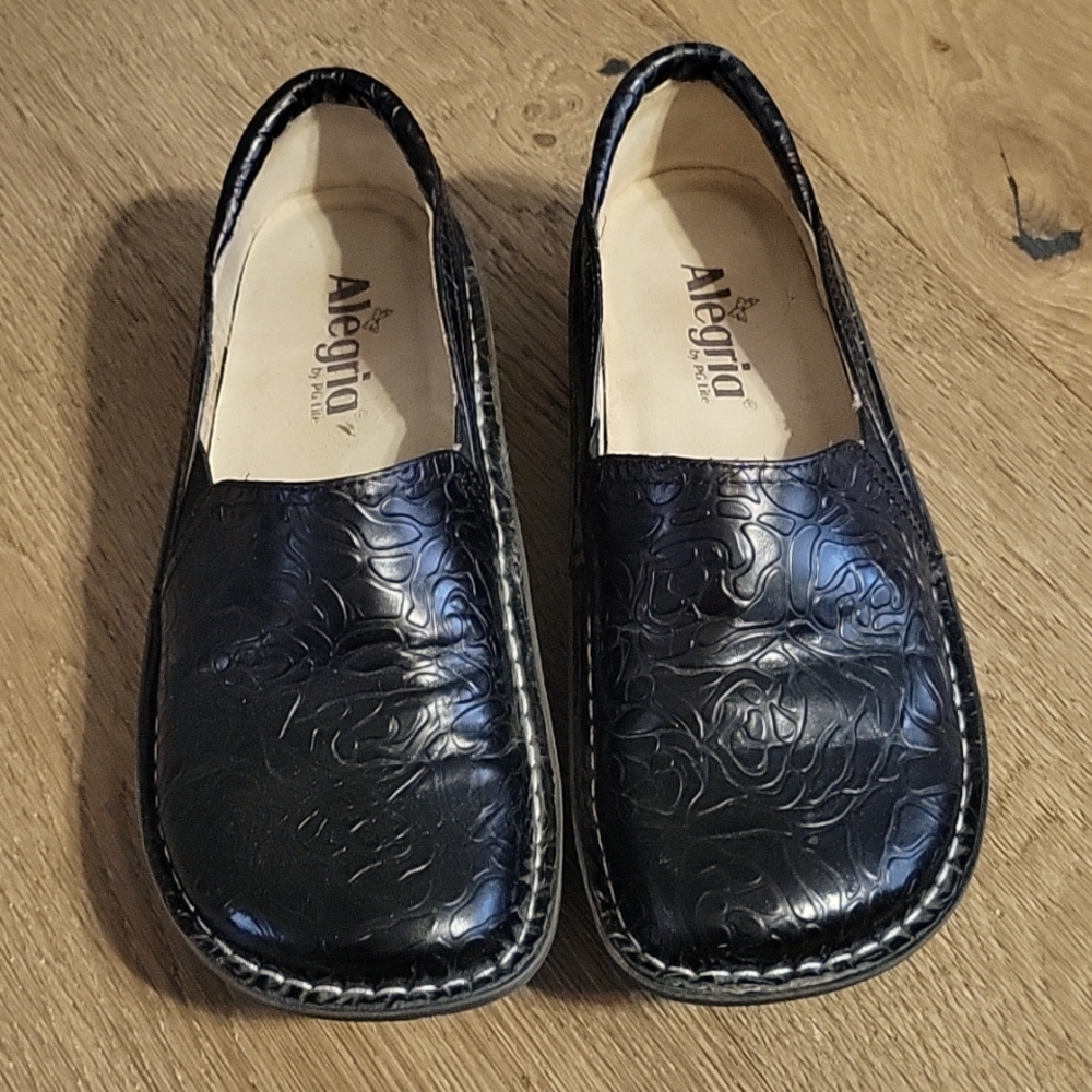 Alegria leather black shoes 37